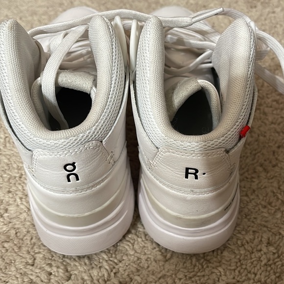 Roger clubhouse mid sneakers  Size USW8 All white Used - Picture 6 of 9